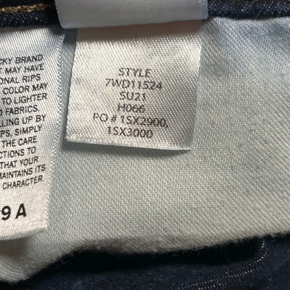 Lucky Brand Bridgette High Rise Skinny Ankle Jeans Button Fly Size 8/29 Indigo - Picture 9 of 11